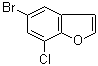 structure of CAS# 1194375-29-5, 5-Bromo-7-chlorobenzofuran