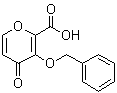 structure of CAS# 119736-16-2, 3-Benzyloxy-4-oxo-4H-pyran-2-carboxylic acid;4-Oxo-3-[(phenylmethyl)oxy]-4H-pyran-2-carboxylic acid