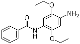 structure of CAS# 120-00-3, Fast Blue BB;N-(4-Amino-2,5-diethoxyphenyl)benzamide; 4'-Amino-2',5'-diethoxybenzanilide; Azoic Diazo No.20; C.I. 37175