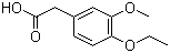 4-乙氧基-3-甲氧基苯乙酸分子结构 (CAS 120-13-8)