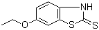 结构式 CAS# 120-53-6, 6-乙氧基-2-巯基苯并噻唑
