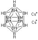 structure of CAS# 12008-75-2, Cesium dodecahydroclosododecaborate;Dicesium dodecahydrododecaborate