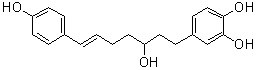 结构式 CAS# 1206788-61-5, 4-[(6E)-3-羟基-7-(4-羟基苯基)-6-庚烯-1-基]-1,2-苯二酚