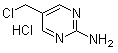 结构式 CAS# 120747-86-6, 2-氨基-5-氯甲基嘧啶盐酸盐