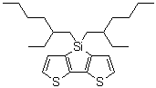 structure of CAS# 1207627-85-7, 4,4-Bis(2-ethylhexyl)-4H-silolo[3,2-b:4,5-b']dithiophene;4,4-Bis(2-ethylhexyl)-dithieno[3,2-b:2',3'-d]silole