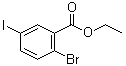2-Bromo-5-iodobenzoic acid ethyl ester molecular structure (CAS 1208075-44-8)