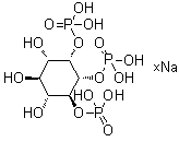 结构式 CAS# 120965-76-6, D-myo-肌醇 1,2,6-三(磷酸二氢酯)钠盐