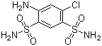 structure of CAS# 121-30-2, 4-Amino-6-chlorobenzene-1,3-disulfonamide ;3-Chloro-4,6-disulfamoylaniline; 5-Chloro-2,4-disulfamoylaniline