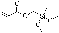 structure of CAS# 121177-93-3, (Dimethoxy)(methacryloyloxymethyl)(methyl)silane;(Methacryloxymethyl)methyldimethoxysilane; Geniosil XL 32; XL 32