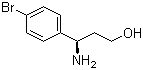 structure of CAS# 1213037-93-4, (3R)-3-Amino-3-(4-bromophenyl)propanol;(gammaR)-gamma-Amino-4-bromobenzenepropanol