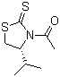 结构式 CAS# 121929-87-1, (R)-3-乙酰基-4-异丙基-1,3-噻唑烷-2-硫酮