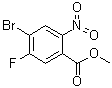 结构式 CAS# 1220886-29-2, 4-溴-5-氟-2-硝基苯甲酸甲酯