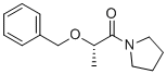 结构式 CAS# 122151-32-0, (S)-2-(苄氧基)-1-(吡咯烷-1-基)丙烷-1-酮