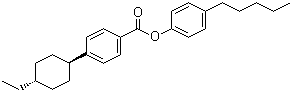 结构式 CAS# 122230-64-2, 4'-反式-乙基环己基苯甲酸 4-戊基苯酯