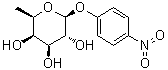 structure of CAS# 1226-39-7, 4-Nitrophenyl beta-D-fucopyranoside;p-Nitrophenyl beta-D-fucopyranoside; p-Nitrophenyl beta-D-fucoside