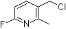 结构式 CAS# 1227587-12-3, 3-(氯甲基)-6-氟-2-甲基吡啶