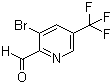 结构式 CAS# 1227601-42-4, 3-溴-5-(三氟甲基)吡啶-2-甲醛