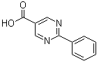 结构式 CAS# 122773-97-1, 2-苯基-5-嘧啶羧酸