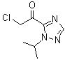 结构式 CAS# 1227958-34-0, 2-氯-1-[1-异丙基-1H-1,2,4-三唑-5-基]乙酮