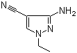 结构式 CAS# 122799-95-5, 3-氨基-1-乙基-1H-吡唑-4-甲腈