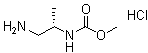 structure of CAS# 1229025-32-4, N-[(1S)-2-Amino-1-methylethyl]-carbamic acid methyl ester hydrochloride (1:1);(S)-Methyl (1-aminopropan-2-yl)carbamate hydrochloride