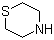 structure of CAS# 123-90-0, Thiomorpholine;Tetrahydro-4H-1,4-thiazine