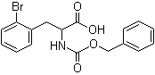 结构式 CAS# 123098-44-2, 2-溴-N-[苄氧羰基]-DL-苯丙氨酸
