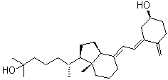 (epsilonR,1R,3aS,4E,7aR)-八氢-4-[(2E)-2-[(5S)-5-羟基-2-亚甲基环己亚基]亚乙基]-alpha,alpha,epsilon,7a-四甲基-1H-茚-1-戊醇分子结构 (CAS 1233749-00-2)