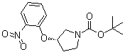 结构式 CAS# 1233860-24-6, (3S)-3-(2-硝基苯氧基)-1-吡咯烷羧酸叔丁酯