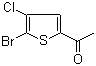 结构式 CAS# 123418-66-6, 1-(5-溴-4-氯-2-噻吩基)乙酮; 3-氯-2-溴-5-乙酰基噻吩