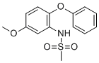 结构式 CAS# 123664-84-6, N-(5-甲氧基-2-苯氧基苯基)甲烷磺酰胺