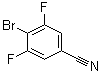 结构式 CAS# 123688-59-5, 4-溴-3,5-二氟苯甲腈
