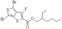 4,6-二溴-3-氟噻吩并[3,4-b]噻吩-2-羧酸 2-乙基己基酯分子结构 (CAS 1237479-38-7)
