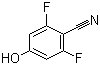 结构式 CAS# 123843-57-2, 2,6-二氟-4-羟基苯腈; 4-氰基-3,5-二氟苯酚; 3,5-二氟-4-氰基苯酚
