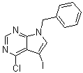 结构式 CAS# 1244855-59-1, 4-氯-5-碘-7-苄基-7H-吡咯并[2,3-d]嘧啶