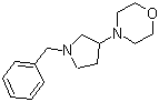 结构式 CAS# 1245646-52-9, 4-[1-(苯基甲基)-3-吡咯烷基]吗啉