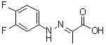 2-[2-(3,4-Difluorophenyl)hydrazinylidene]propanoic acid molecular structure (CAS 1245652-55-4)