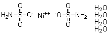 结构式 CAS# 124594-15-6, 氨基磺酸镍四水合物