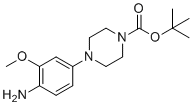 structure of CAS# 1246532-96-6, Tert-butyl 4-(4-amino-3-methoxyphenyl)piperazine-1-carboxylate