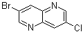 结构式 CAS# 1246550-12-8, 3-溴-7-氯-1,5-萘啶