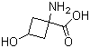 structure of CAS# 1246809-40-4, 1-Amino-3-hydroxycyclobutanecarboxylic acid