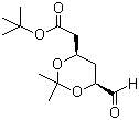 tert-Butyl (4R-cis)-6-formaldehydel-2,2-dimethyl-1,3-dioxane-4-acetate molecular structure (CAS 124752-23-4)