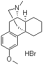 structure of CAS# 125-69-9, Dextromethorphan hydrobromide;Tusilan; Tussade; d-3-Methoxy-N-methylmorphinan hydrobromide; d-Methorphan hydrobromide; (9alpha,13alpha,14alpha)-3-Methoxy-17-methylmorphinan hydrobromide