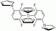 结构式 CAS# 125051-32-3, 双(1-(2,4-二氟苯基)-3-吡咯基)二茂钛