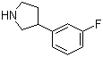 structure of CAS# 125067-75-6, 3-(3-Fluorophenyl)pyrrolidine
