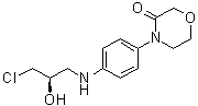 (R)-4-[4-[(3-Chloro-2-hydroxypropyl)amino]phenyl]morpholin-3-one molecular structure (CAS 1252018-10-2)