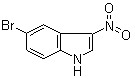 structure of CAS# 1260655-97-7, 5-Bromo-3-nitro-1H-indole