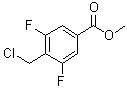 structure of CAS# 1263283-69-7, 4-(Chloromethyl)-3,5-difluorobenzoic acid methyl ester