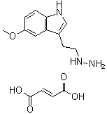 结构式 CAS# 1263287-82-6, 3-(2-肼基乙基)-5-甲氧基-1H-吲哚 2-丁烯二酸盐