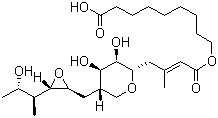 结构式 CAS# 12650-69-0, 莫匹罗星